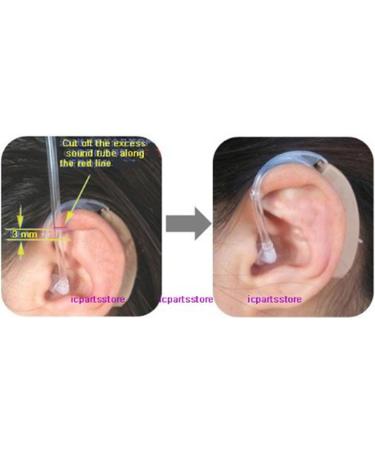Hiibaby 2 x Sound Tubes + 6 x Ear Plugs/Pieces/Domes + 3in1 Hearing Aids Cleaning Tool - Buy Online on SooperMarket.com