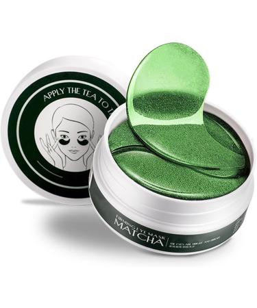 Shefave Eye Pads 60 Pieces Eye Pads Against Dark Circles Green Tea Matcha Eye Pads Hyaluronic Acid Eye Mask Dark Circles Removal Against Wrinkles Eye Bags Puffiness