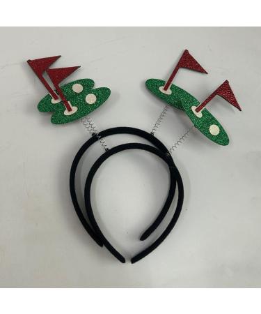 HOLIDYOYO Golf Ball Headband Sports Ball Head Bopper Game Day Sports Hairband Pompom Tiara Headband Hair Accessories for Women Girls Sports Party Favors - Buy Online on SooperMarket.com