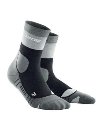 CEP - Hiking Light Merino Mid Cut Socks Redesign for Women |Better stability thanks to hiking socks with compressionTrekking socks for light legs 27 Stonegrey/gray