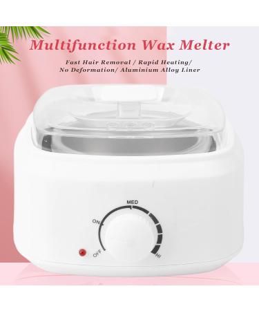 Mini Wax Sail | Small Wax Warmer for Hair Removal | Transparent Lid Wax Heater for Body Spa Salon (EU Connector) - Buy Online on SooperMarket.com