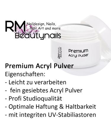 RM Beautynails 180g Acrylic Powder French White - Studio Quality Nail Design for Professional Use - 1 Pack - Buy Online on SooperMarket.com