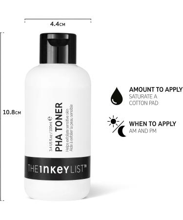 The INKEY List PHA Toner 100ml - Gentle Skin Texture Improvement with 3% PHA and 3% Niacinamide - Buy Online on SooperMarket.com