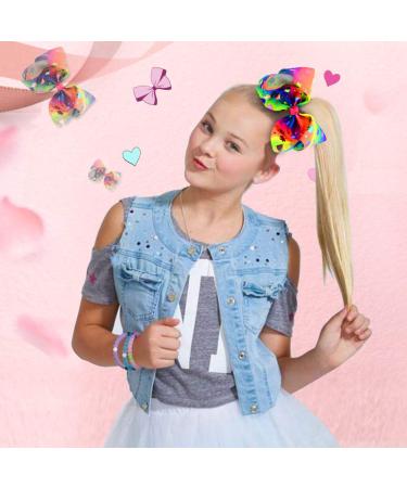 8 Inch Unicorn Hair Bow for Girls - JoJo Siwa Style Hair Barrette Accessory | Best Xmas Gift - Buy Online on SooperMarket.com