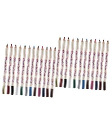 HAPINARY 24 Pcs Eyeshadow Pencil Lip Liner Pencil Eyeliner Pencil for Women Eyeliner Pencil Colours