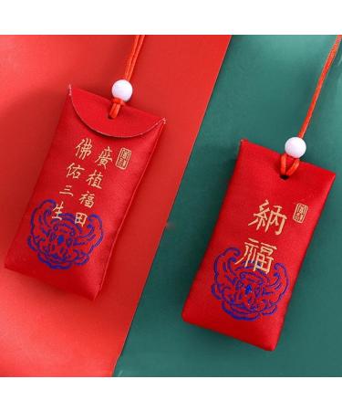 Spiritual Salt with Sachet Fragrant Bag Empty Bag Carrying Pouch Bag Hanging Blessings Pendant Good Wishes Style Chinese Peace Size - Buy Online on SooperMarket.com