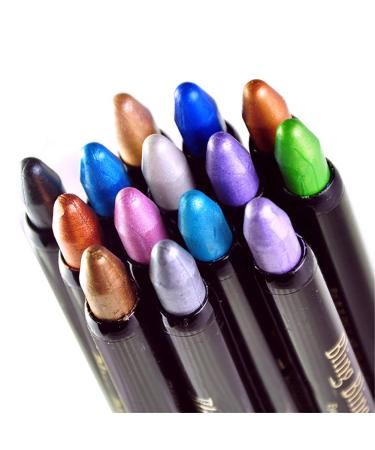 15 Colors Waterproof Eyeshadow Stick Set - Long Lasting Shimmer & Glitter Eye Shadow Pencil by Petansy - Buy Online on SooperMarket.com