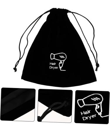 Baluue 10 Pcs Hair Dryer Storage Bag Hair Dryer Pouch Hairdryer Drawstring Bag Blow Dryer Bag Black Flannel - Buy Online on SooperMarket.com