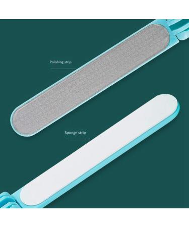 FYOBOT Folding Nail File Double Side Nail Grinding Sanding Remove Buffer UV Gel Polish Manicure Tool Blue - Buy Online on SooperMarket.com