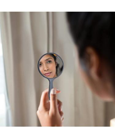 25-Piece Portable Handheld Hand Mirror Set for Women & Girls - Compact Round Mirror for Travel, Camping, Daily Use - White, Pink, Black, Blue, Green - Buy Online on SooperMarket.com