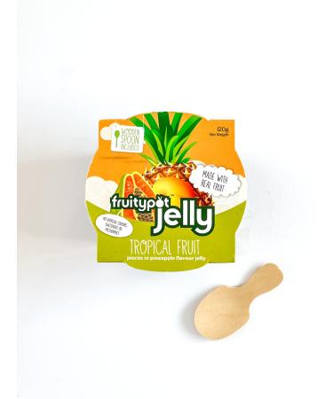 Fruitypot Tropical Fruit in Pineapple Flavour Jelly 18 x 120 g Pots Tropical Fruit in Pineapple Flavour Jelly 18 x 120 g Pots