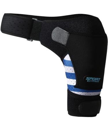 Predolo Neoprene Shoulder Support with Pressure Cushions | Compression Sleeves & Support Belt for Men & Women - Blue Left & Right Fit - Buy Online on SooperMarket.com