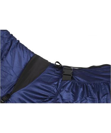 Marengos Eczema Ceiling Horse Blanket 125cm | Neck & Abdomen Protection | Insect-Resistant Fine-Meshed Fabric | Night Blue Outdoor Blanket with Double Front Closure - Buy Online on SooperMarket.com