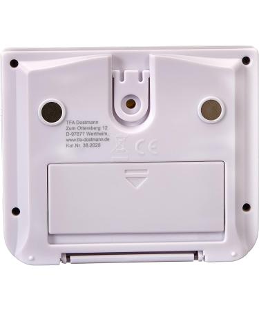 TFA Dostmann Electronic 2-Fold Timer with Memory Function - 38.2025 | 3 Volume Steps & LED Warning Light | Compact Design (L 91 x B 21 x H 76 mm) - International Shipping Available - Buy Online on SooperMarket.com