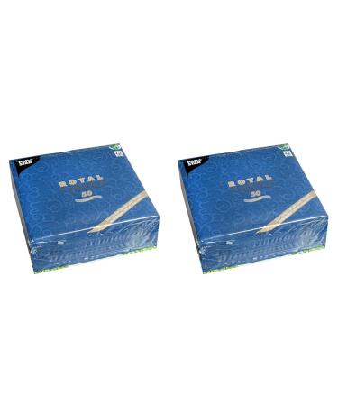 50 napkins "Royal Collection" 1/4 fold 40 cm x 40 cm dark blue "Casali" 84888 Papstar decorative napkins (pack with 2) 7.8 x 20 x 20 cm (pack with 2) dark blue