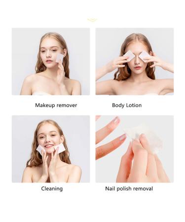 1000 Pcs Ultra Thin Makeup Facial Cotton Pads - Lint Free Dry Nails/Lips/Eyes Polish Remover - Square Cosmetic Beauty Pads - Non-Woven Makeup Remover - Plain Weave Box-packed - Buy Online on SooperMarket.com