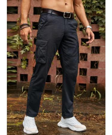 JMIERR Men's Casual Cargo Pants - Cotton Chino Hiking Outdoor Work Pants with 6 Pockets - Buy Online on SooperMarket.com