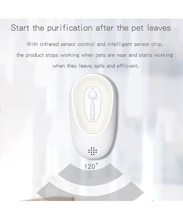 Holzsammlung Cat Litter Deodorizer Auto On/Off Freshener Pet Litter Boxes Odor Remover Air Purifier Genie with Aromatherapy Compartment Smart Sensor System Rechargeable Smell Eliminator Machine #015 - Buy Online on SooperMarket.com