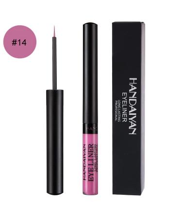 Highly Pigmented Liquid Eyeliner in Dark-Pink - Waterproof, Matte Finish - Eye Makeup in 14 Colors - Buy Online on SooperMarket.com
