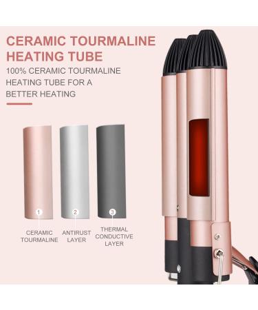 3 Barrels Hair Curler - 25mm Curling Iron for Mermaid Waves, Beach Waves - Quick Heating for Long or Short Hair Styling - Buy Online on SooperMarket.com