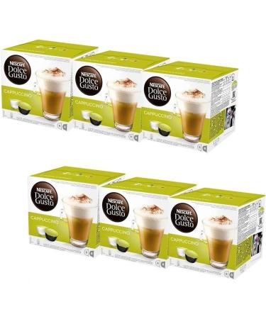 Dolce Gusto Cappuccino Coffee Pods 16 Capsules (Pack of 6 - Total 96 Capsules ) 48 Drinks - Buy Online on SooperMarket.com
