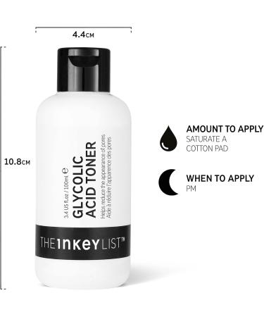 INKEY List 10% Glycolic Acid Toner - Reduces Pore Appearance, 100ml - Buy Online on SooperMarket.com
