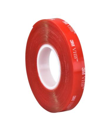 3M VHB 4910 Heavy Duty Mounting Tape - 0.75 in. x 15 ft. Transparent Double Sided Tape Roll. Tapes and Adhesives 0.040 Inches 0.75 inches 5 Yards Clear 1
