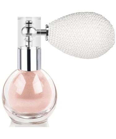 Glitter Spray Body Hair Face Highlighter Powder Spray Shimmer Sparkle Makeup High Gloss Glitter Spray for Hair and Body Women Cosmetic (2#Nude Pink) 2# Nude Pink