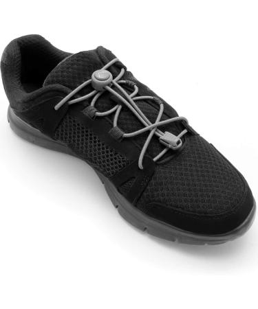 Buy CampTeck Quick Release Elastic Shoelaces - Grey Quick Lacing System for Easy Fit - International Shipping Available - Buy Online on SooperMarket.com
