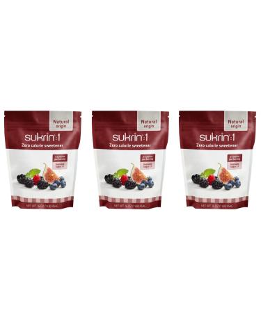 Sukrin:1 - All Natural 1:1 Sugar Substitute with Erythritol and Stevia Zero Calorie Sweetener for Keto and Low Carb Diets Gluten Free Vegan Baking Non GMO (3 Pack (1 lb))