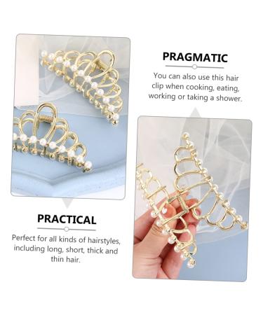 Beavorty 2pcs Golden Metal Hair Clips - Korean Vintage Hair Accessories - Buy Online on SooperMarket.com
