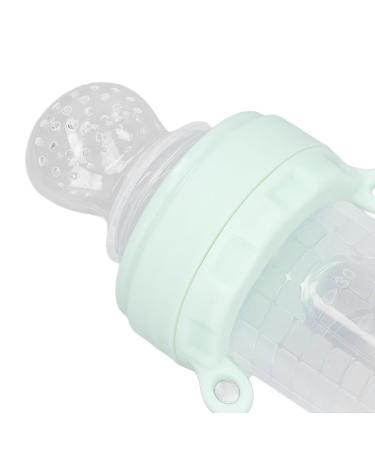 Buy Baby Food Dispenser Pacifier - Leak-Proof Silicone Fruit Feeder with Dust Cover (Mint Green) - International Shipping Available - Buy Online on SooperMarket.com