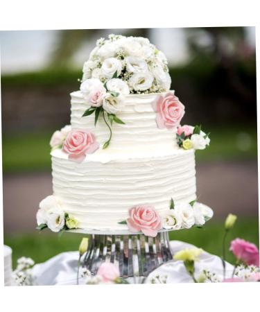 Womens Day Cake Topper Pink Rose Flower Cake Topper for 3.8 Goddess Festival Mother Day Party Cake Decorations 10pcs 7.5x20 Cm - Buy Online on SooperMarket.com