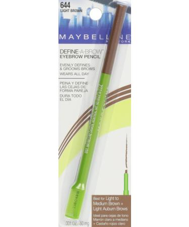 Maybelline New York Define-A-Brow Eyebrow Pencil 644 Light Brown - 0.0010 oz - 1 Count - Buy Online on SooperMarket.com
