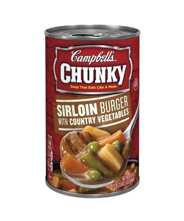 Campbell's Chunky Sirloin Burger with Country Vegetables Soup (Pack of 8)