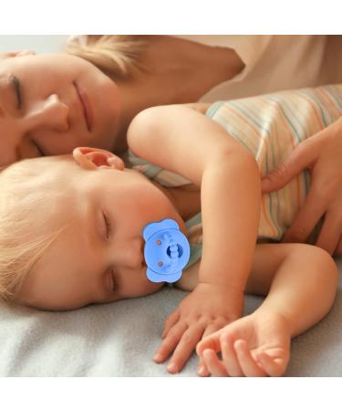 Silicone Baby Pacifier with Collapsible Handle | BPA Free Soother for 6-18 Months Old | 6-Pack Sports Colors - Buy Online on SooperMarket.com