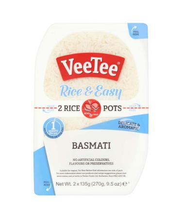 Veetee Basmati Rice Pots 2 x 135g