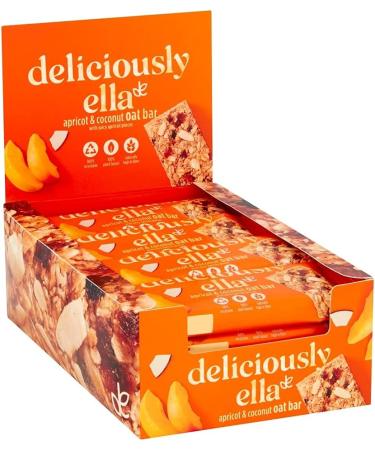 Deliciously Ella Apricot & Coconut Oat Bars - Gluten-Free Vegan Healthy Snack (50g, 16 Bars) - Buy Online on SooperMarket.com