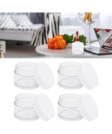 Yosoo 50g Round Clear Cream Jars 4Pcs - Reusable Containers for Cosmetics, Samples, Herbs - Buy Online on SooperMarket.com