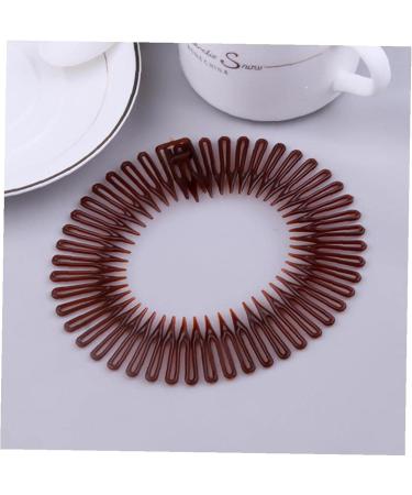 Stretch Hair Combs Plastic Full Circle Headband Flexible Hair Clip Sports Hair Wrap Holder for Women Girls Style 1 - Buy Online on SooperMarket.com