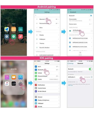 AngelReally Wireless Camera Shutter Remote Control for Smart Phones - iOS/Android Compatible (1 Pink + 1 Blue) - Buy Online on SooperMarket.com
