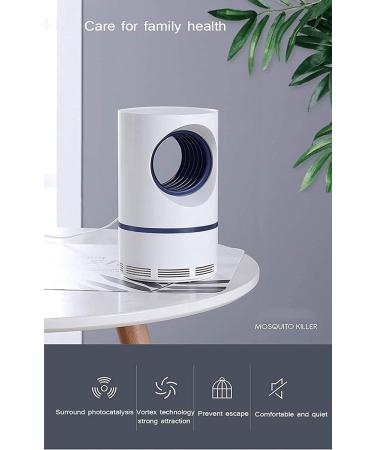 Electric Mosquito Killer Lamp - Indoor & Outdoor Insect Trap with Suction Fan (White) - Buy Online on SooperMarket.com