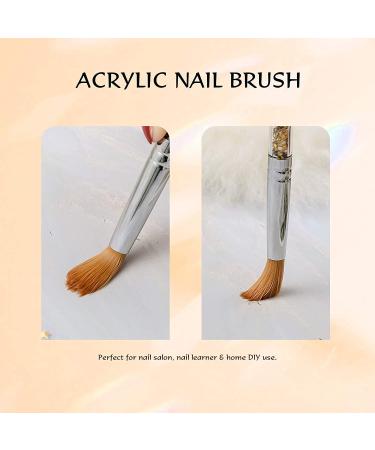 Premium #14 Kolinsky Sable Acrylic Nail Brush - Zobelhaar Nail Art Tool for Gel Manicure & Polish - Buy Online on SooperMarket.com