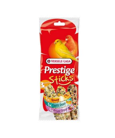 Prestige Sticks for Canaries - Multipack 3 pieces: 1 honey 1 exotic fruits 1 berries