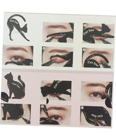 Mikinona Stencils 2pcs Eyeshadow Stencil Eye Stencil Eyeliner Model Card Cat Eye Stencil - Buy Online on SooperMarket.com