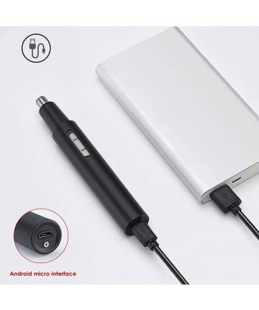 Buy 2 in 1 USB Rechargeable Nose Hair Trimmer - Waterproof Dual Edge Blades for Men & Women - Perfect for Home & Travel - Buy Online on SooperMarket.com