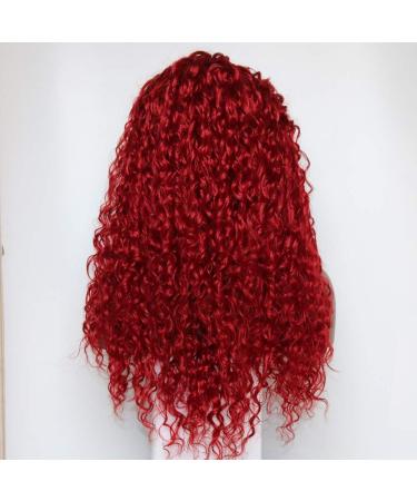 Sunnybluee Fantasy Beauty Black Water Wave Synthetic Lace Front Wig - Heat Resistant Loose Curly Half Hand Tied Wigs with Bay Hair for International Shipping - Buy Online on SooperMarket.com