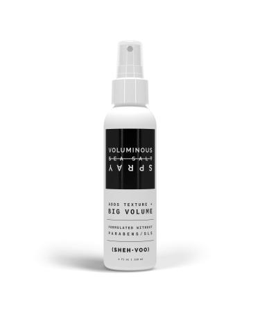 (SHEH VOO) Sea Salt Spray - Voluminous Texturizing Spray - UV + Heat Protection - Paraben & SLS Free (4 fl oz)