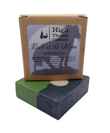 Bark at the Moon Charcoal Soap Bar - 5 Oz Handmade Men's Soap with Citrus & Amber - Earthy Lye Soap with Activated Charcoal for Healthy Skin - Buy Online on SooperMarket.com