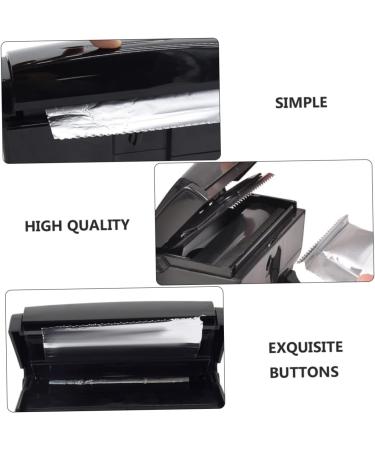2 Pcs Tin Foil Dispenser Aluminium Foil Hairdressing Foil Cutting Machine Fold Foil Cutting Tool Automatic Care Product Abs Environmental Protection Material Blackx2pcs 17x9cmx2pcs - Buy Online on SooperMarket.com